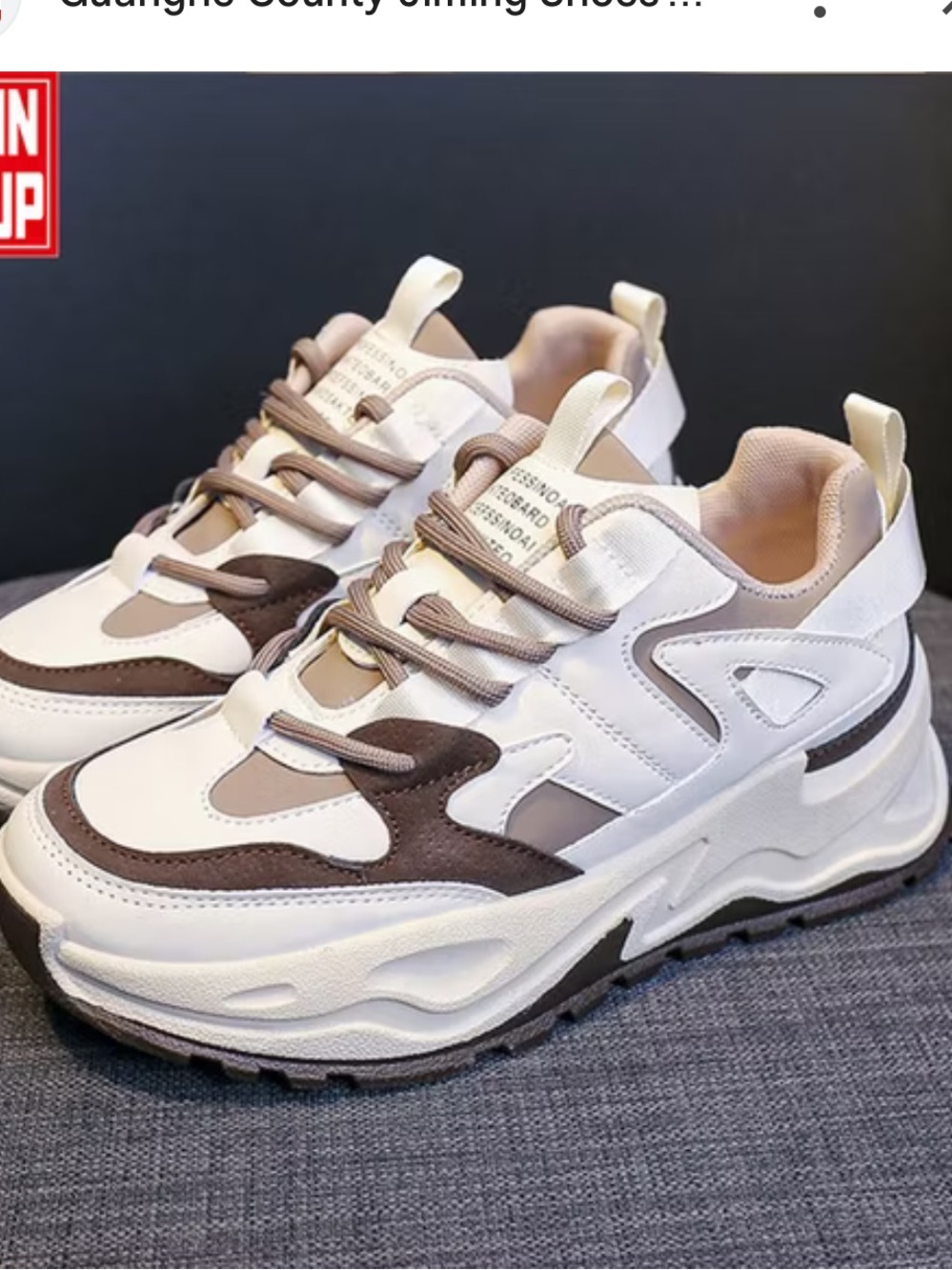 Women's Chunky Platform Sneakers Casual Trainers Thick Bottom Old Dad Shoe